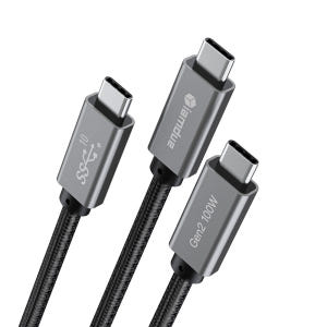 썬더볼트 100W C타입 고속 충전케이블 USB3.1 Gen2 100cm 개봉기 | 실사용 후기 - 상품 이미지 1
