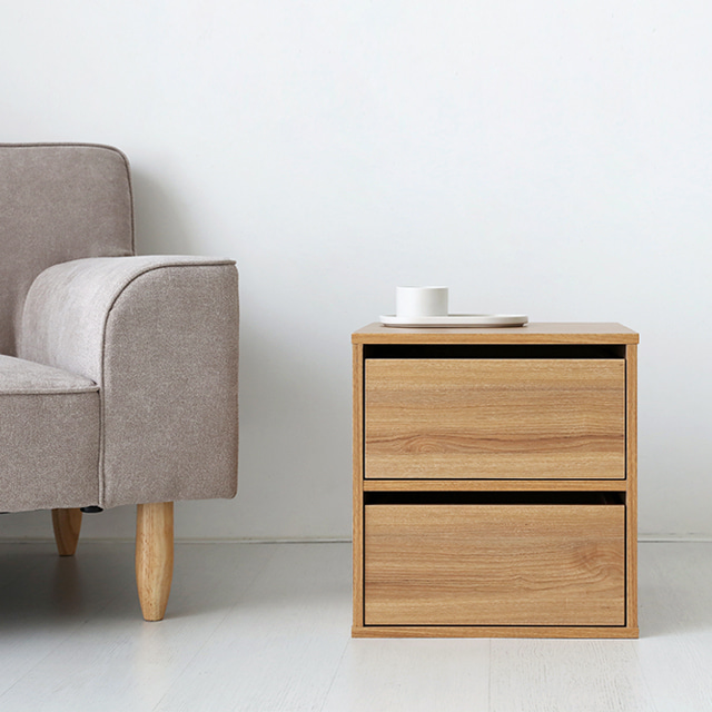 숄리드 서랍 DRM4235D2 390mmx390mmx420mm, 2단, 캄포어베니어 5781.9099 - 상세 이미지 2