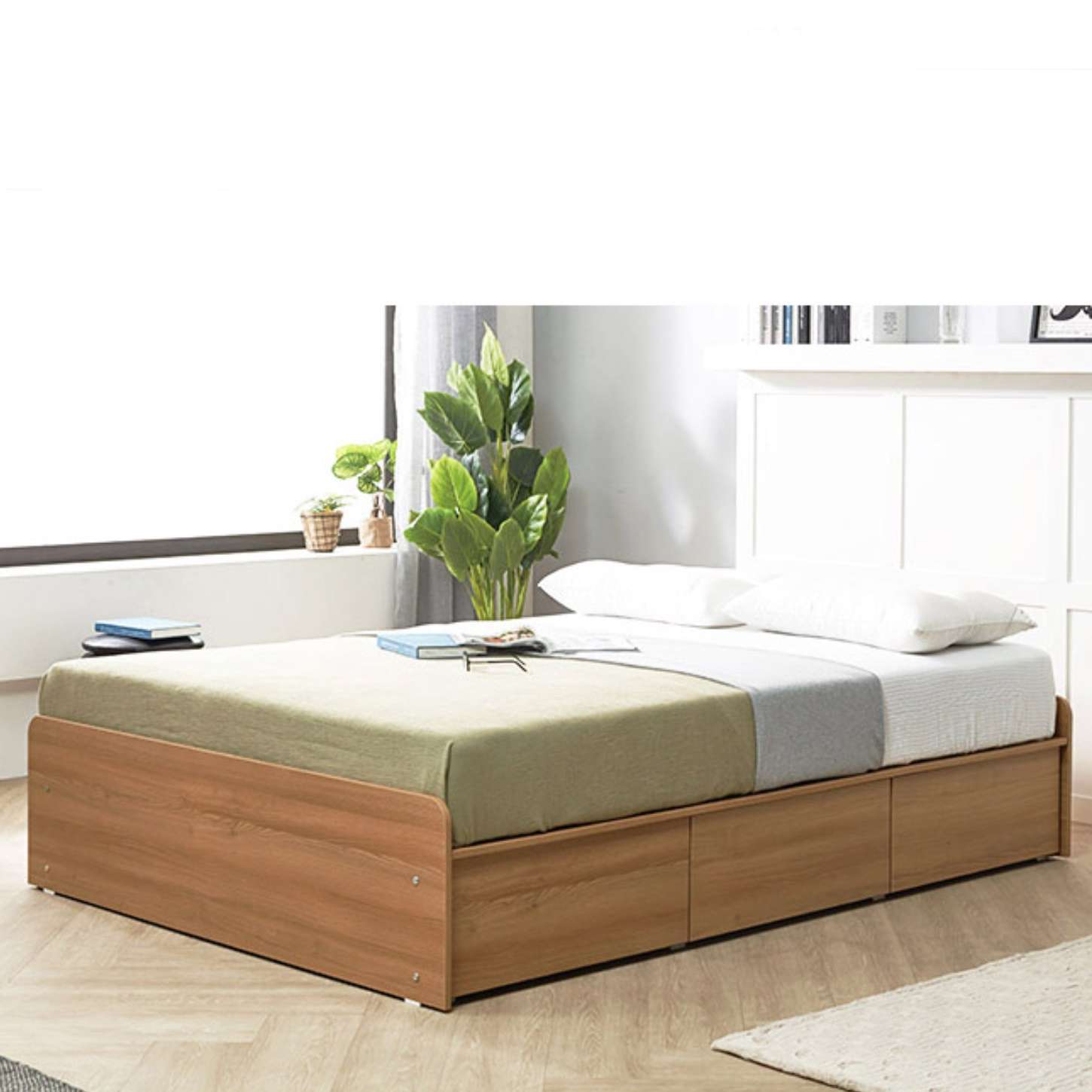 헤드없는 침대 고등학생 아이방 서랍형 침대 프레임