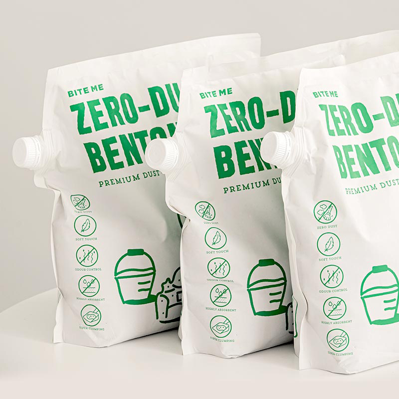 [3팩 SET/정기구독가능] 제로더스트 벤토나이트 고양이 모래 18kg (6kgX3개)