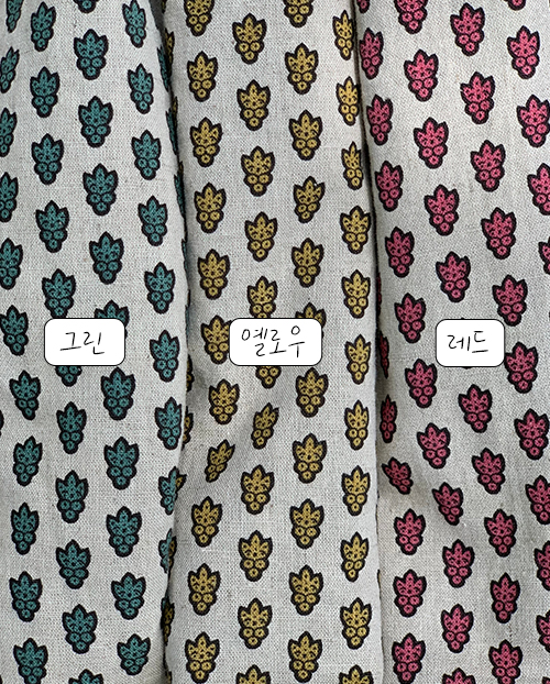15수 린넨 혼방 대폭 원단 해피트리 바이오워싱 크리스마스 소품용 테이블보 천가게 - 상세 이미지 2