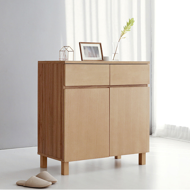 숄리드 4문 수납장 CHM8380B 800x400x830mm, 2단, 캄포어베니어 7230.5380 - 상세 이미지 2