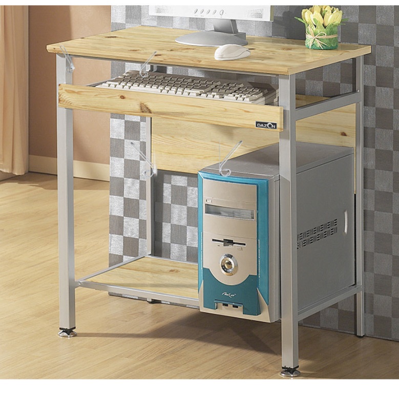 좁은방책상 미니컴퓨터책상 컴퓨터용 선반형 컴푸터 책상