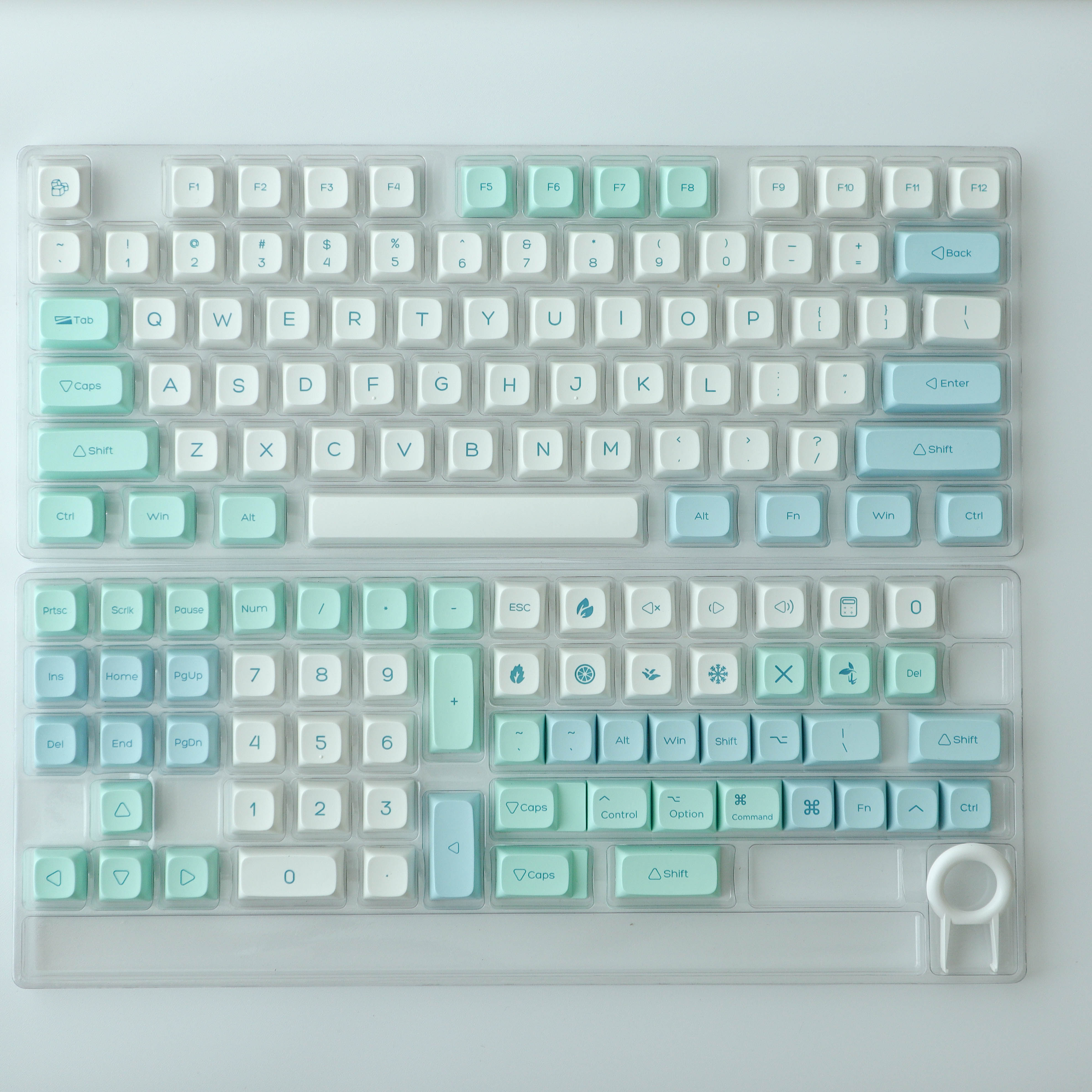 하늘 민트 애플 키캡 XDA PBT 기계식 키보드 키캡 이미지 7