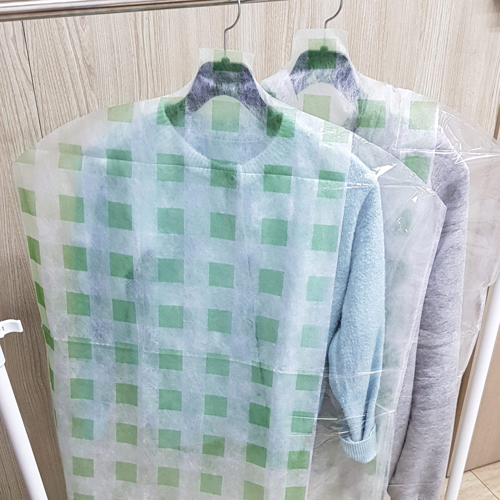 부직포 옷커버 옷 보관커버 반투명 정장 양복 흰옷 - 상세 이미지 5