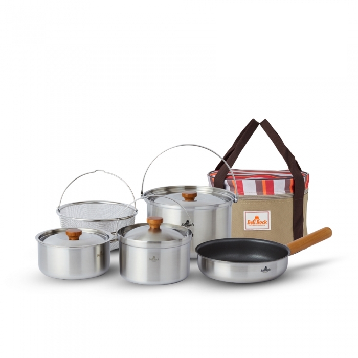 벨락 S9 코펠세트 2-3인용 / 통3중 캠핑코펠