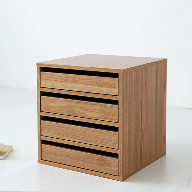 숄리드 서랍 DRM4235D4 390mmx390mmx420mm, 4단, 캄포어베니어 5882.3039 - 상세 이미지 2