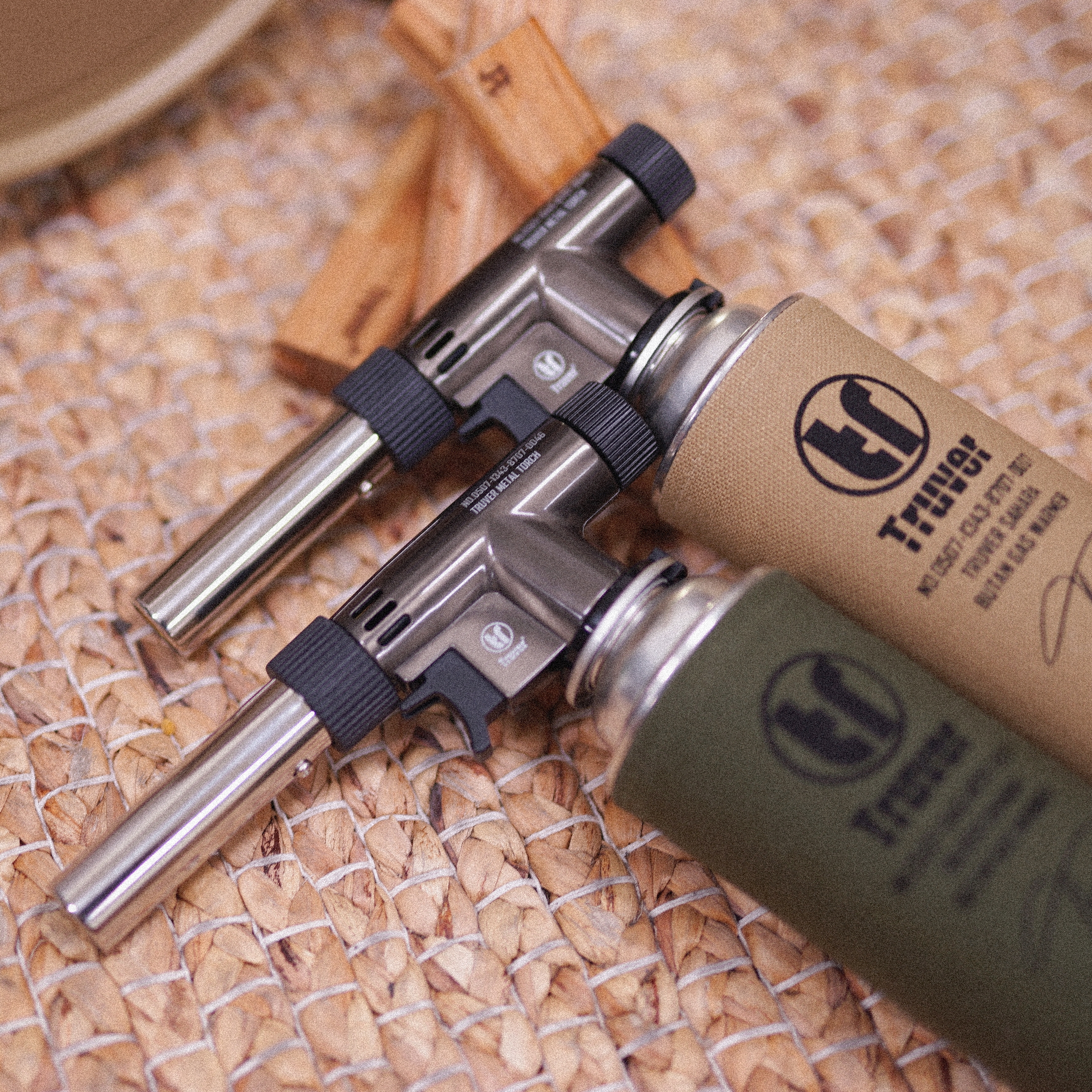 트루버 메탈 토치 캠핑 부탄 가스 토치 가정용 불맛 요리용 자동 휴대용 캠핑용