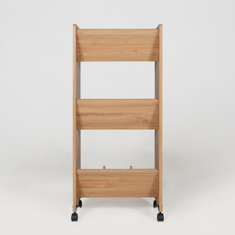 숄리드 책꽂이 트롤리 RKM11151 510x300x1110mm, 3단, 캄포어베니어 4258.7937