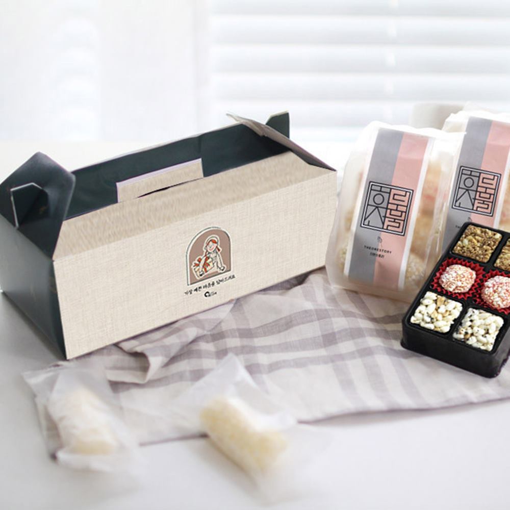 어린이집 유치원 학교 선생님 한과 선물세트 박스 포장 추석 설 명절 강정 단체 답례품
