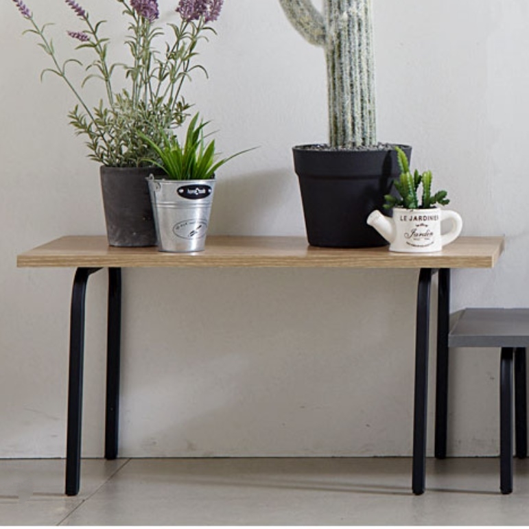 좁고 긴 테이블 화분 테이블 소파 틈새 선반 장식 테이블