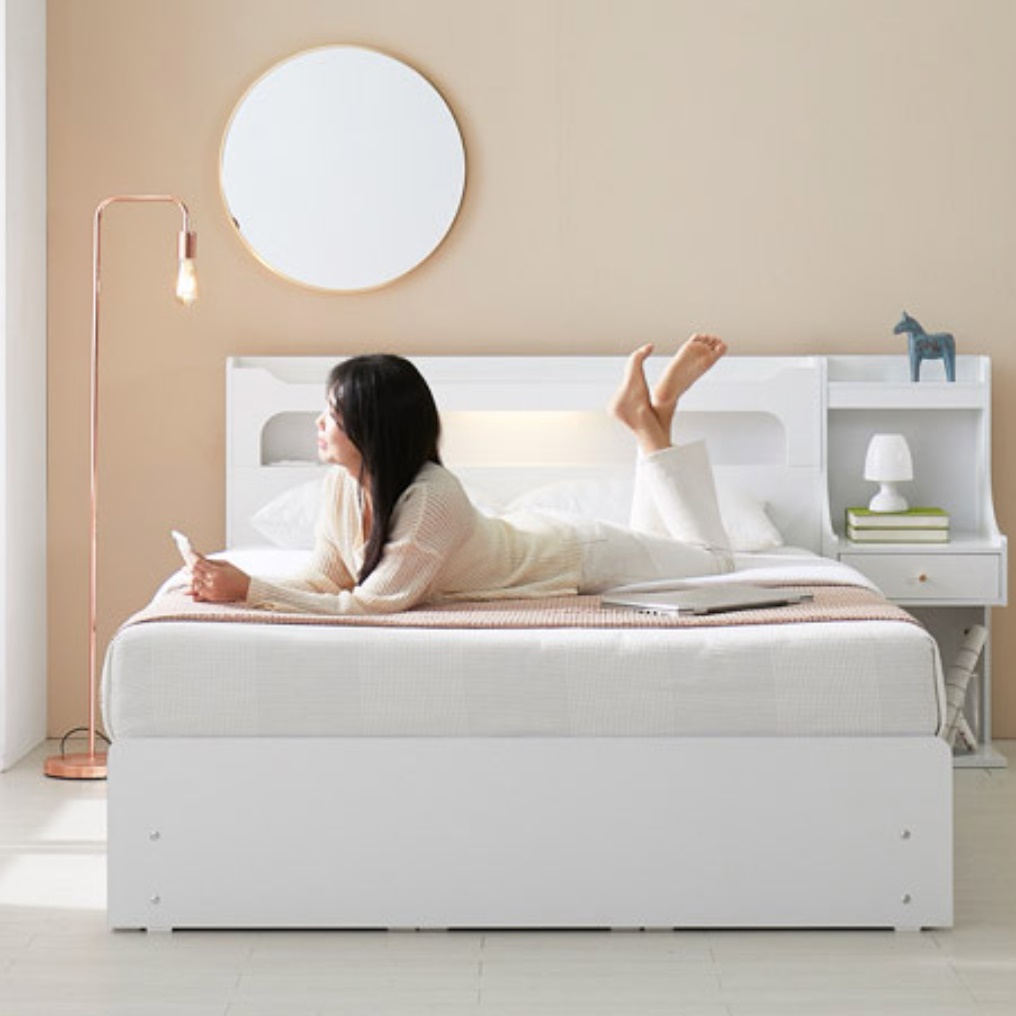 서랍형침대프레임 저상 고등학생 호텔식 저상형 수납 침대