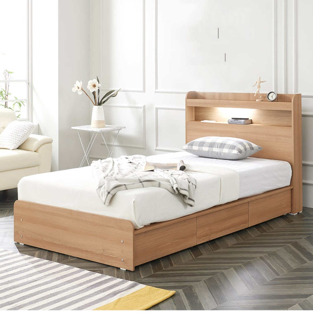 서랍형침대프레임 저상 호텔식 고등학생 저상형 수납 침대