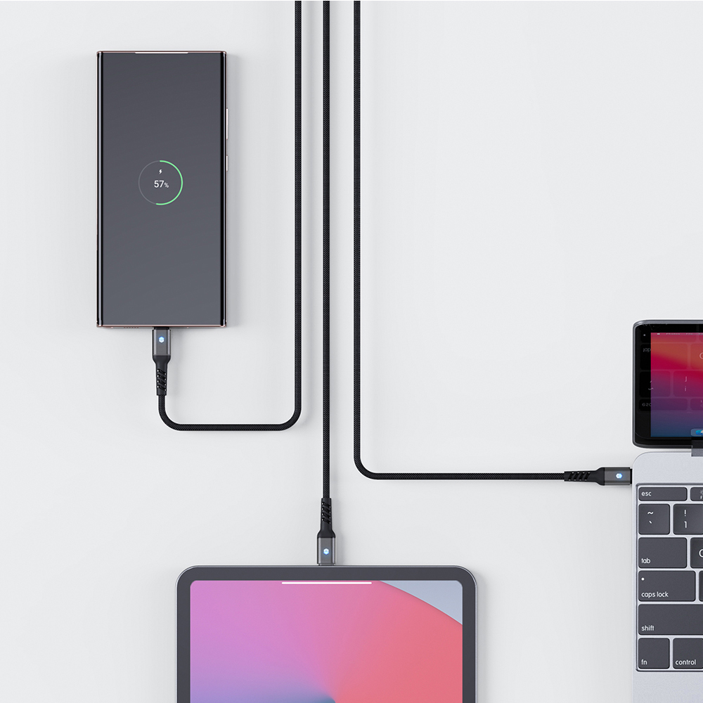 아이폰 고속 충전케이블 USB to 라이트닝 8핀 LED 플렉시블 30cm 이미지 8