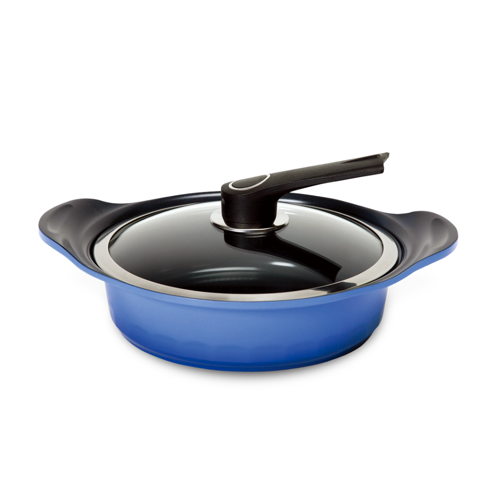 오뎅탕냄비 키친아트 전골 양수냄비 28cm 세라믹 통주물 코팅 나베 탕 냄비