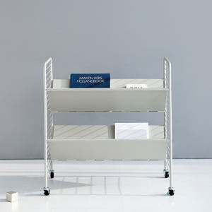 RATNER 책꽂이 트롤리 75x44x80, 2단, 솔리드베이지 7693... 솔직 후기 | 실제 배치 사진 포함 - 상품 이미지 3