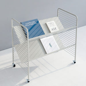 RATNER 책꽂이 트롤리 75x44x80, 2단, 솔리드베이지 7693... 솔직 후기 | 실제 배치 사진 포함 - 상품 이미지 4
