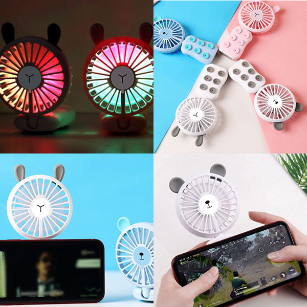 HND-03 흡착형 미니 선풍기 색상랜덤 무선 휴대용 여름 캠핑 야외 손풍기 손선풍기 탁상용 써큘레이터