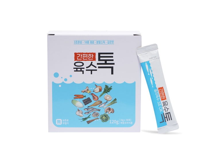 산마을 간편톡 육수톡 (4gX30포) 동결건조 육수 - 메인 이미지