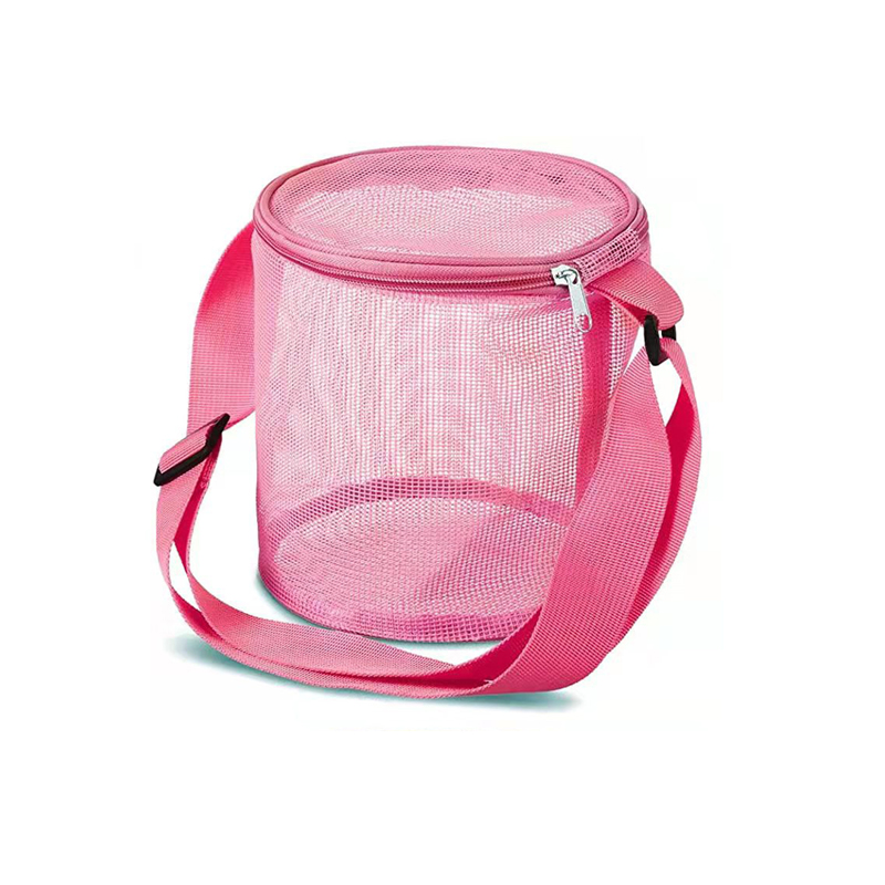 뷰레이터닷컴 통통 매쉬 원형 숄더백 망사 비치백 - 상세 이미지 5
