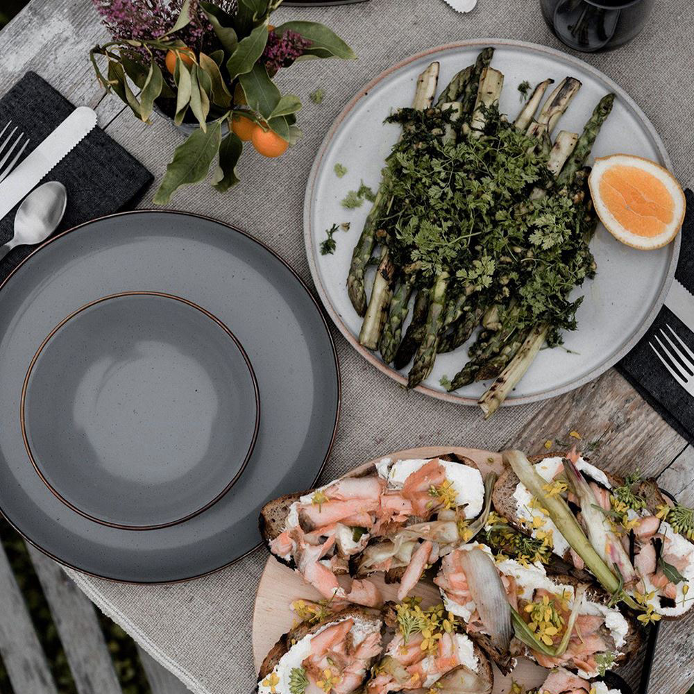 베어본즈 에나멜 딥플레이트 2p 세트 캠핑 큰 접시 그릇 식기 법랑