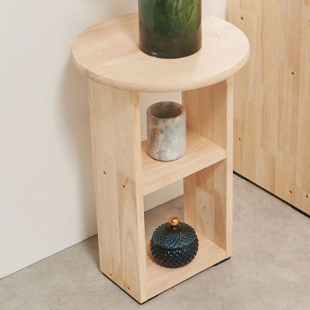 치크 노트북 미니 간이 원목 소파 사이드 테이블