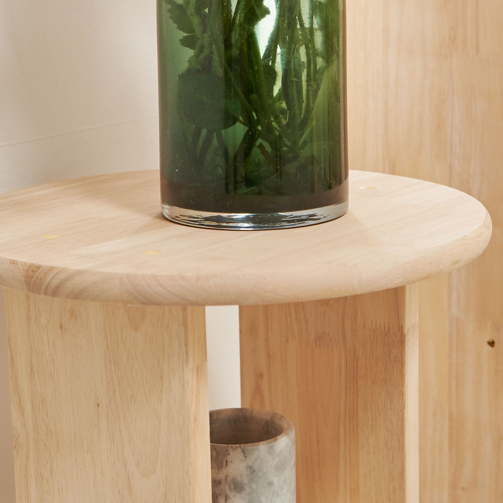 치크 노트북 미니 간이 원목 소파 사이드 테이블