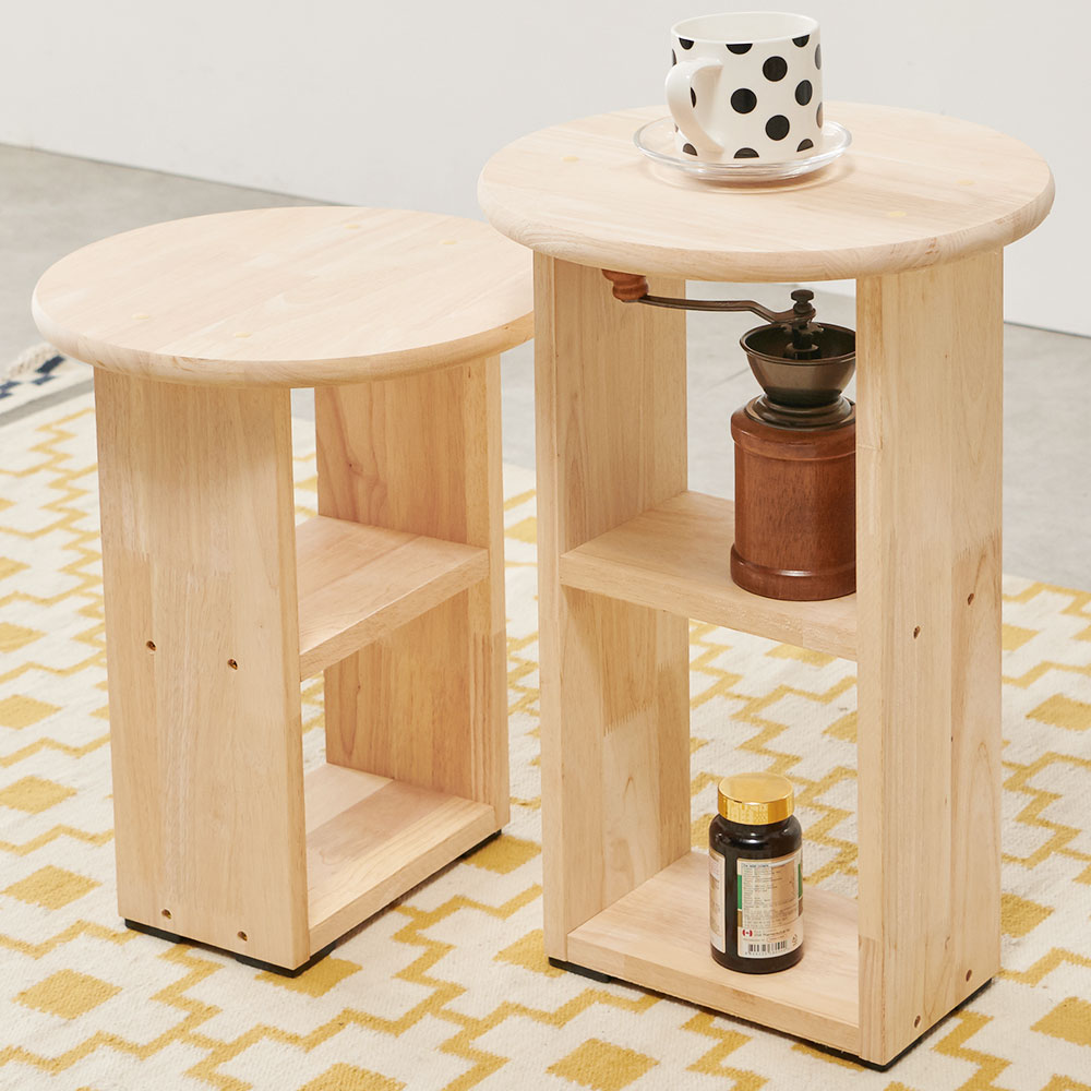 치크 노트북 미니 간이 원목 소파 사이드 테이블