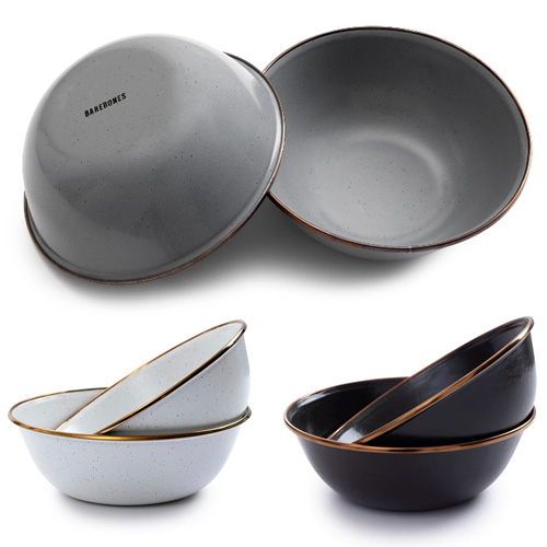 베어본즈 캠핑 식기 법랑 에나멜 보울 밥 국 그릇 볼 보올 2p 세트