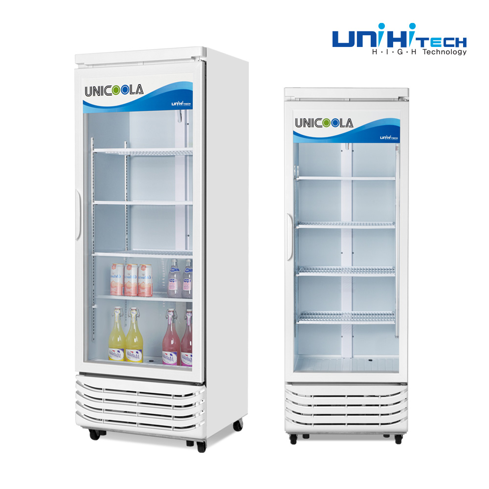 국산 음료수 냉장고 쇼케이스 음료 주류 술 카페 꽃 냉장 UNI-D300R