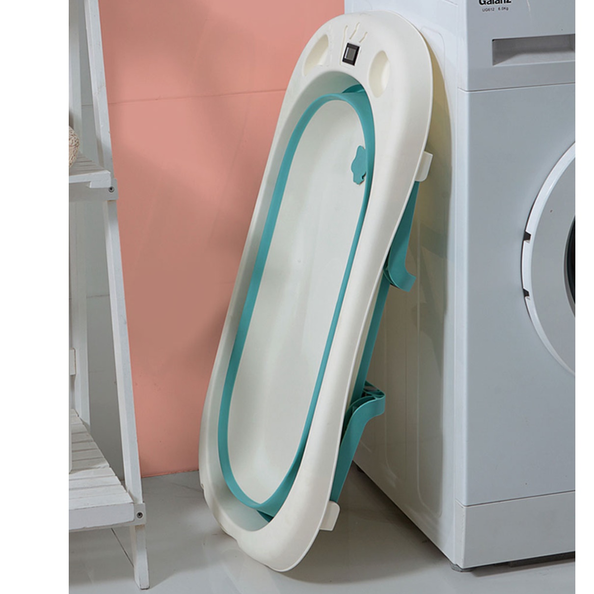 작은 욕조 타원형 이동형 욕조 독립형 1인 사우나 베란다 욕조