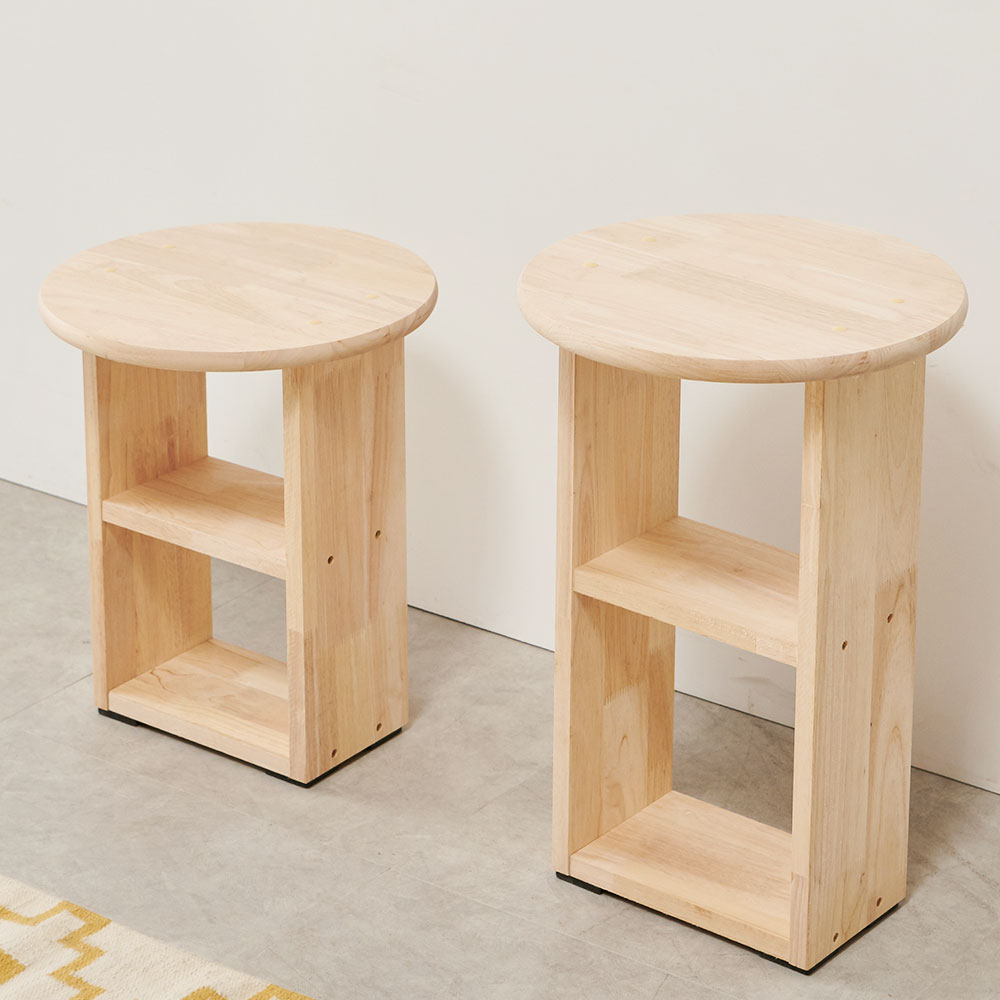 치크 노트북 미니 간이 원목 소파 사이드 테이블