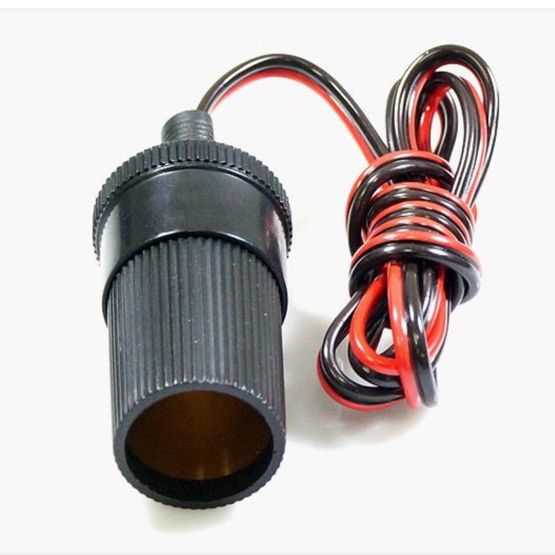 dc 12V 시거잭 연장선 커넥터 매립형 시가잭 소켓 전원 - 상품 이미지