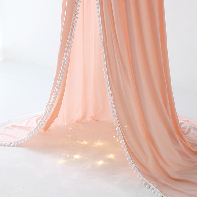 INSIA 침대캐노피 폼폼형 ISC0028 핑크