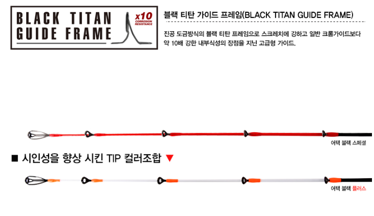 씨호크 어택 블랙 플러스 160L 바다 선상 광어 우럭 농어 문어 대구 낚시대 - 상세 이미지 5