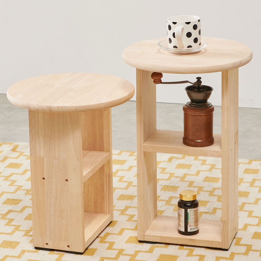 치크 노트북 미니 간이 원목 소파 사이드 테이블