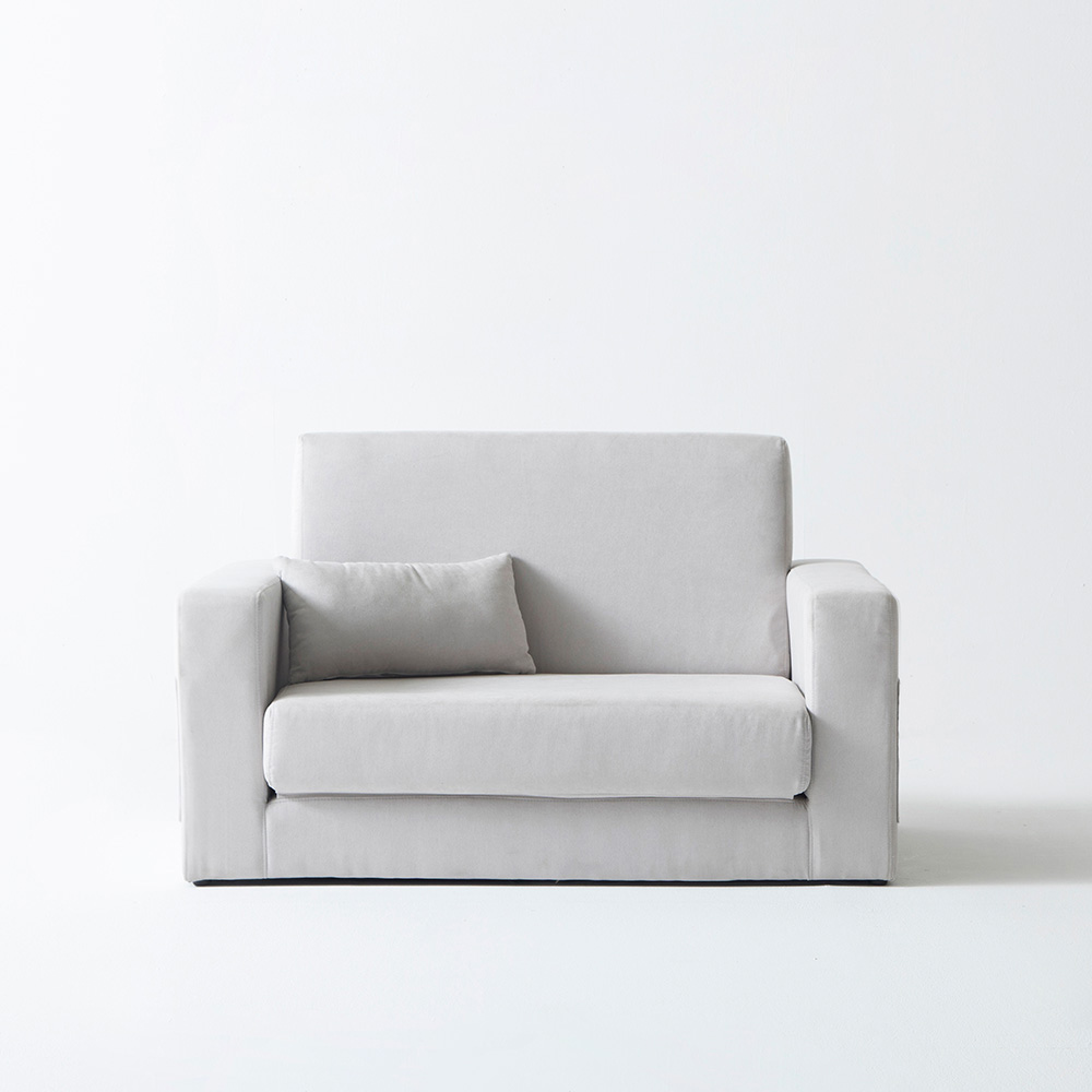 장인가구 제프 아쿠아텍스 2인용 접이식 소파베드