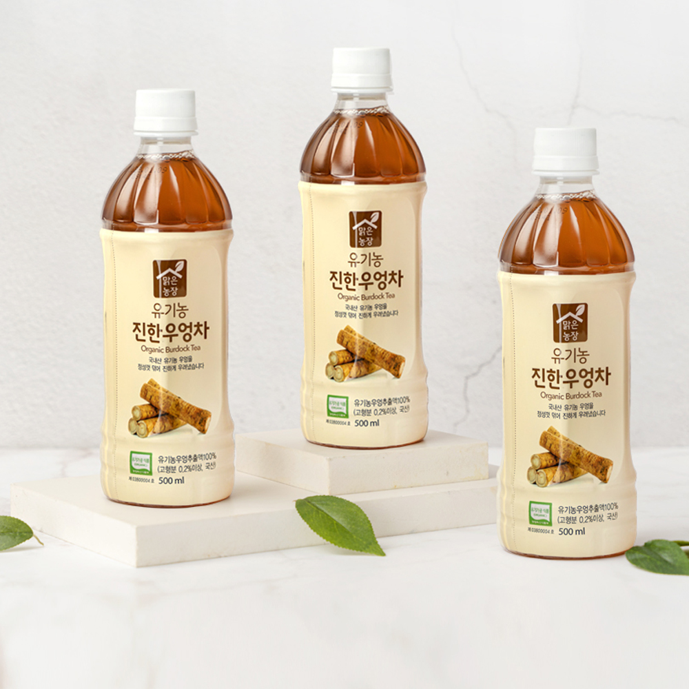 맑은농장 유기농 진한 우엉차 500ml x 20개입 - 상세 이미지 3