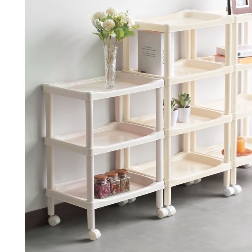 미니 트롤리 수납함 이동형선반 세탁실틈새수납장 세제정리함