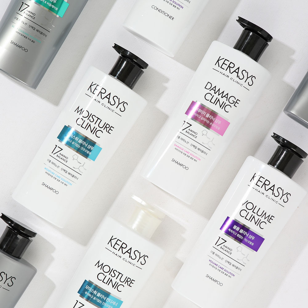 애경 케라시스 단백질 클리닉 샴푸 컨디셔너 600ml / 데미지 /모이스춰 /볼륨 /두피 / 쿨링