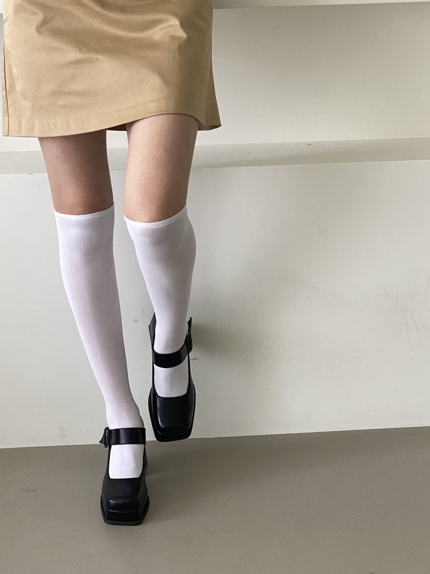 트렌디 가보시 스퀘어 벨티드 메리제인 쿠션 여성 하이 힐 9cm 상세 이미지 19