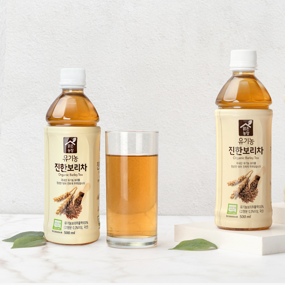 맑은농장 유기농 진한 보리차 500ml x 20개입 아기 보리차 이미지 6