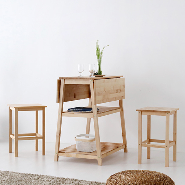TRAPEE 접이식 바테이블세트 자작나무 0005.5729