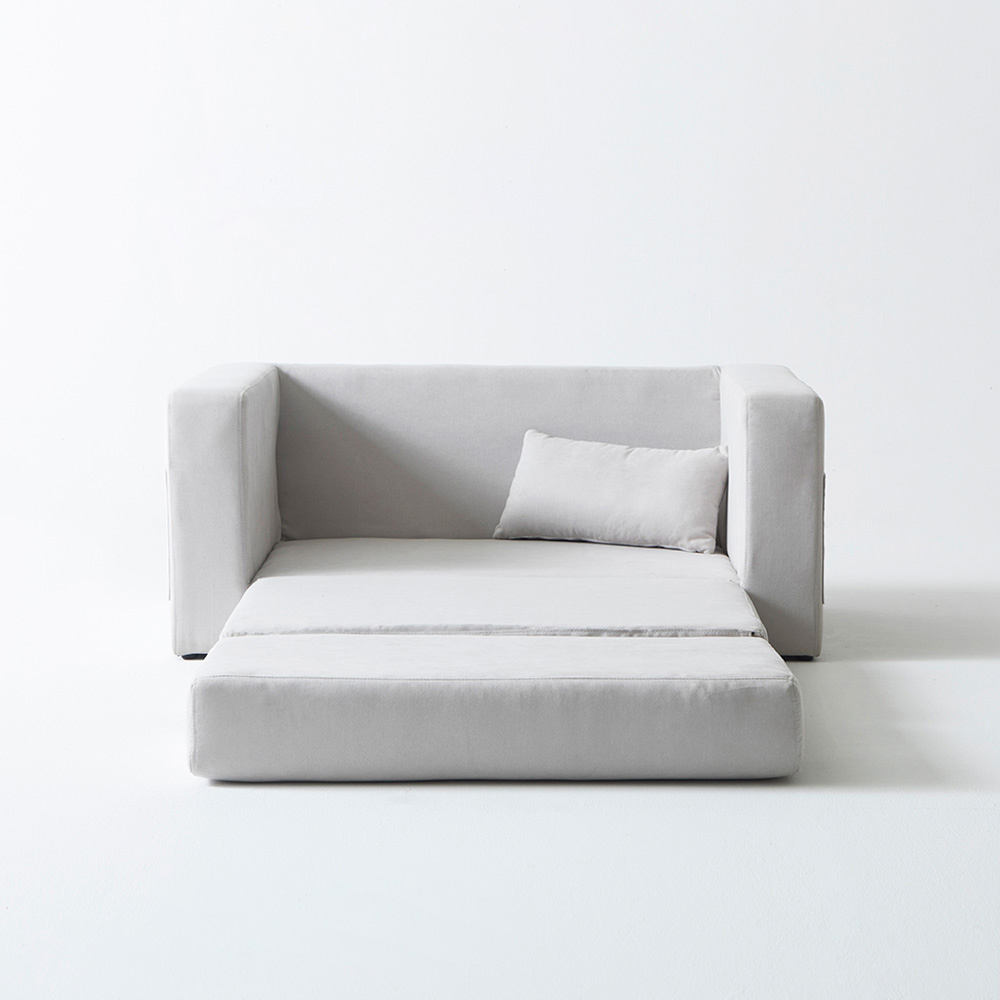 장인가구 제프 아쿠아텍스 2인용 접이식 소파베드