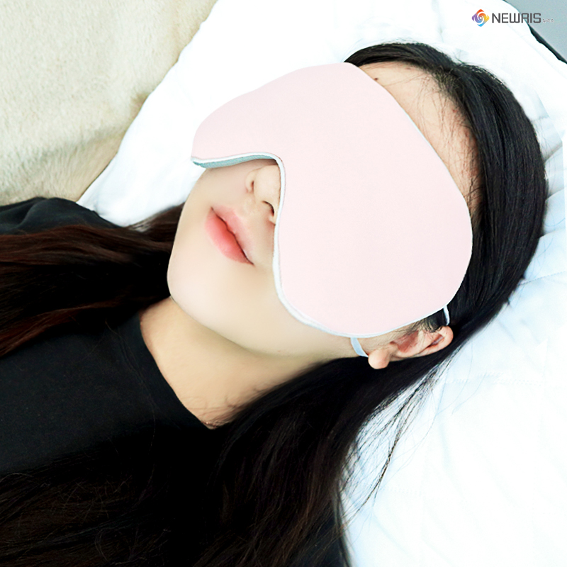 뉴리스 수면안대 온열 실크 안구건조 암막 눈가리개 아이마스크 양면 안대 이미지 8