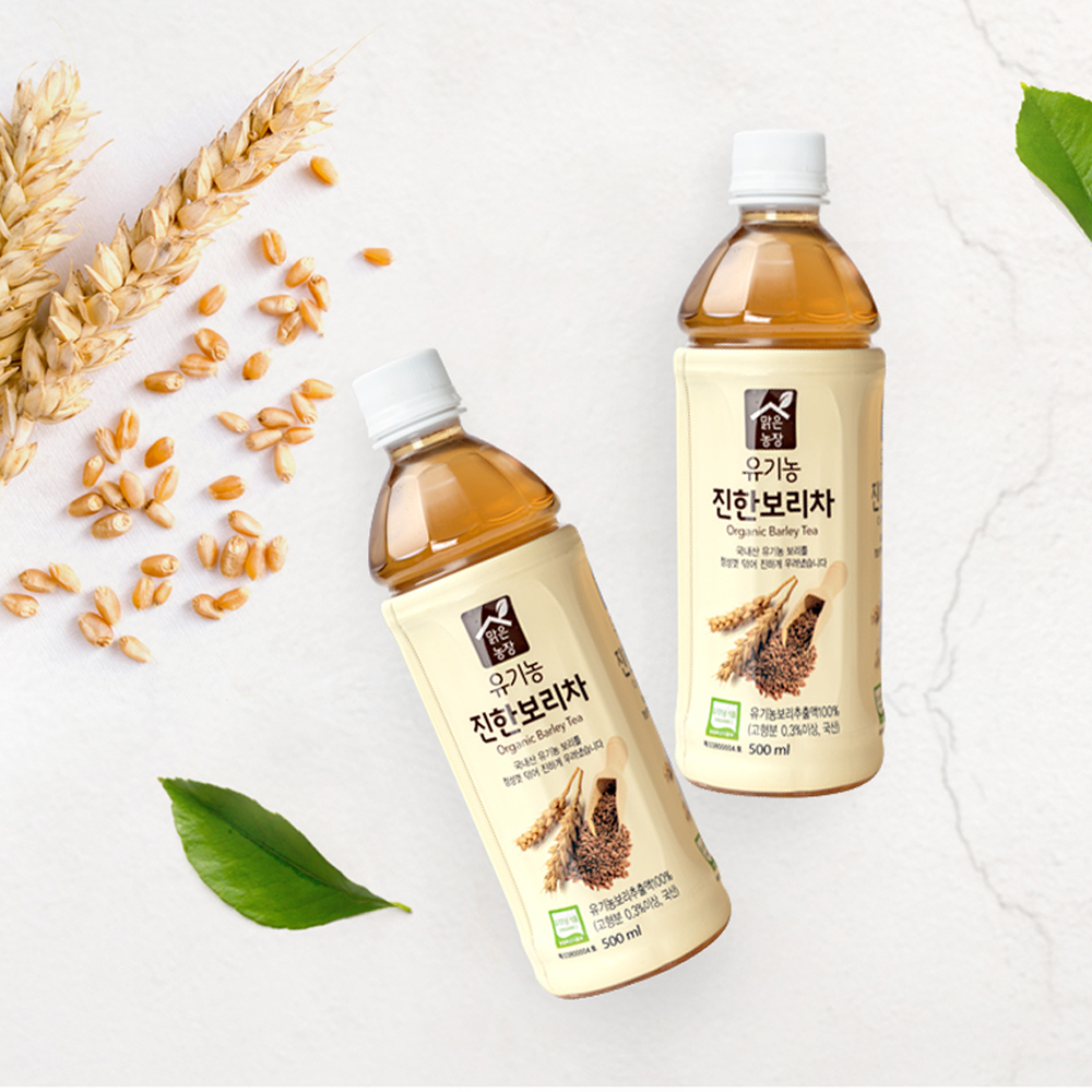 맑은농장 유기농 진한 보리차 500ml x 20개입 아기 보리차 - 상세 이미지 3