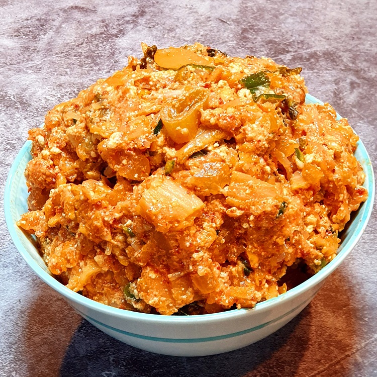 [홍가네집만두] 명절전 만두빚기 매콤한 수제 김치만두소 1kg - 상세 이미지 2