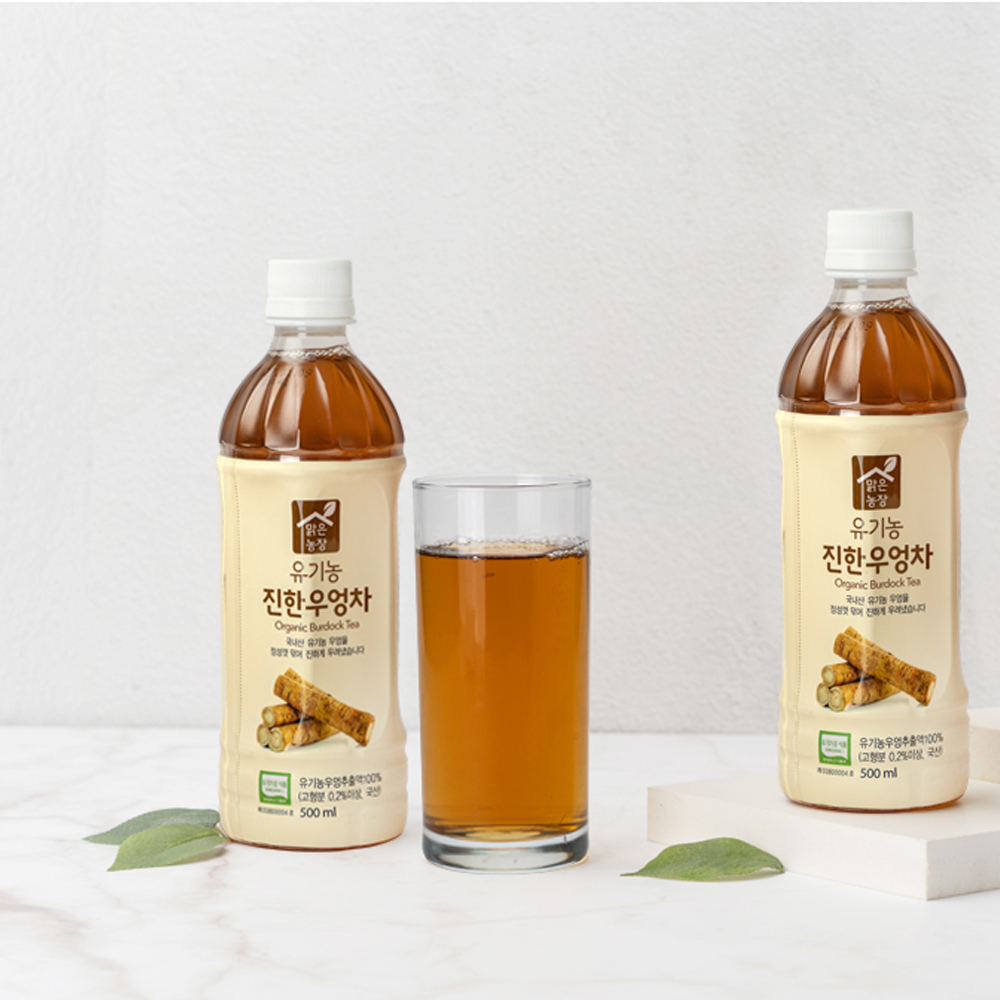 맑은농장 유기농 진한 우엉차 500ml x 20개입 - 상세 이미지 4