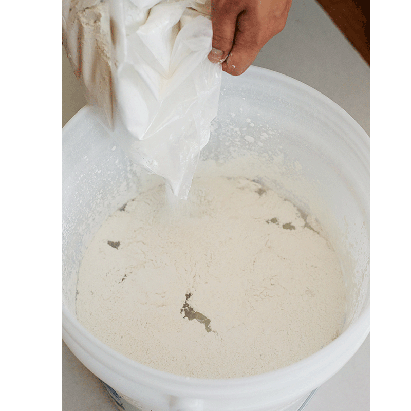 규조토하임 분말 3kg 아이보리 미장재 7kg 규조토페인트 곰팡이결로방지 베란다 단열 몰탈 - 상세 이미지 3