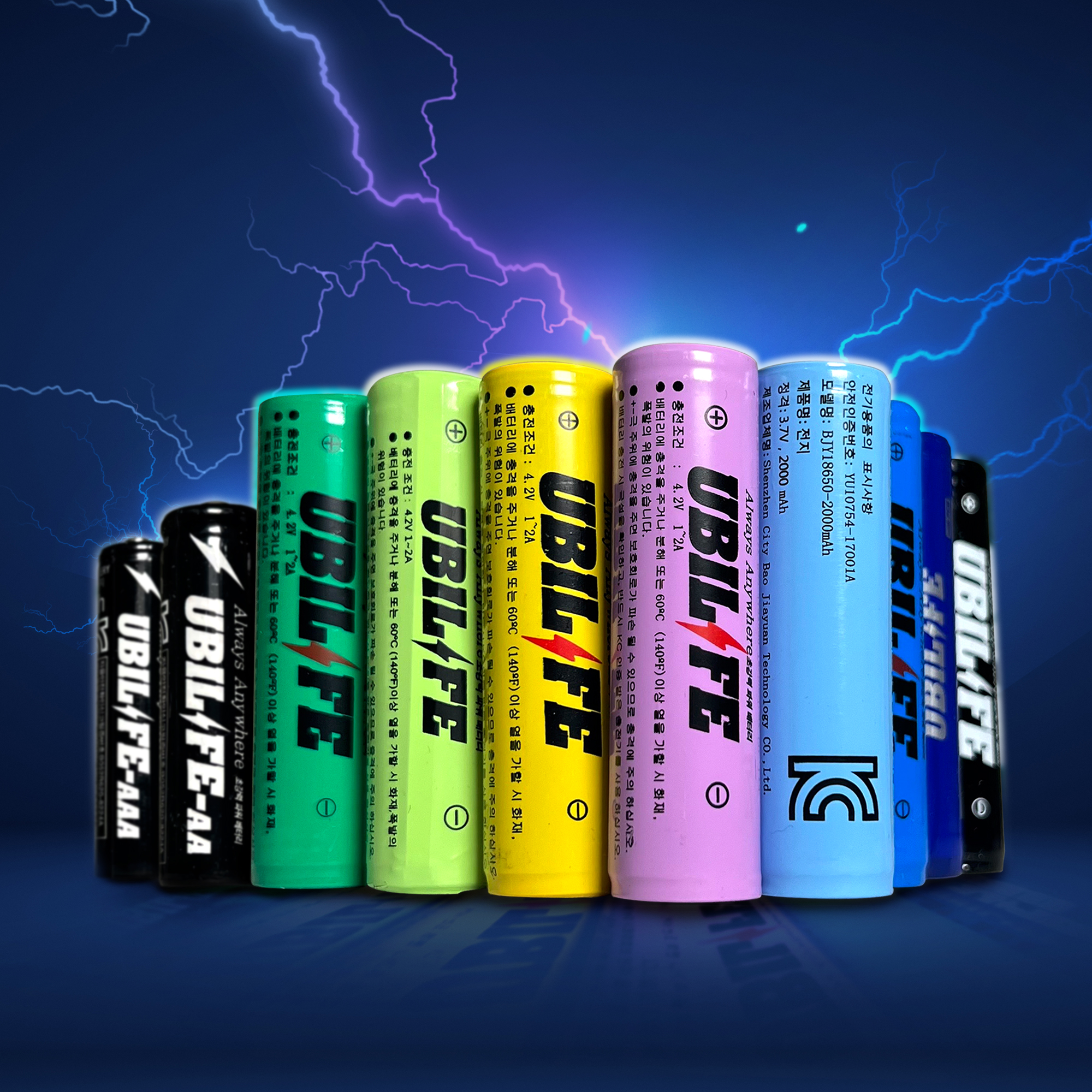 태양광 충전용 건전지 충전건전지 충전지 태양열 배터리 KC 니켈수소 AA 1200mAh 이미지 3